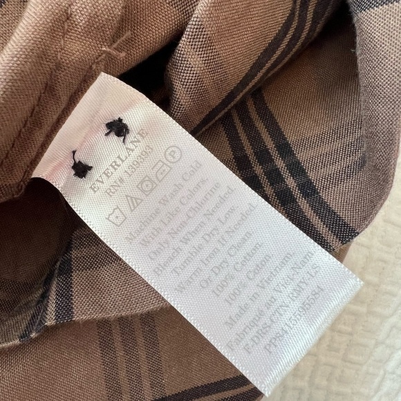 NWT Everlane The Field Dress in Mocha Plaid - Picture 16 of 16